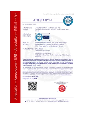 ente certificazione macchine attestation